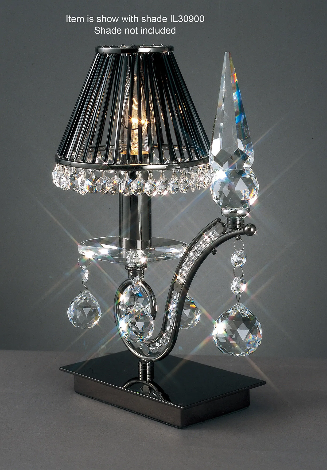 Tara Crystal Table Lamps Diyas Armed Table Lamps